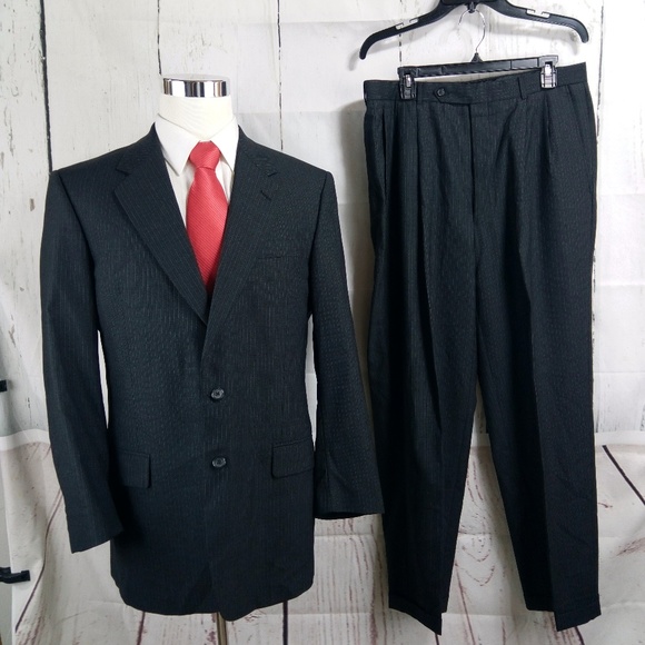 Louis Roth Other - Louis Roth Sartorial 41L Dark Gray Pinstripe Suit